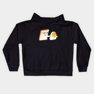 Hold on What The Egg Kids Hoodie